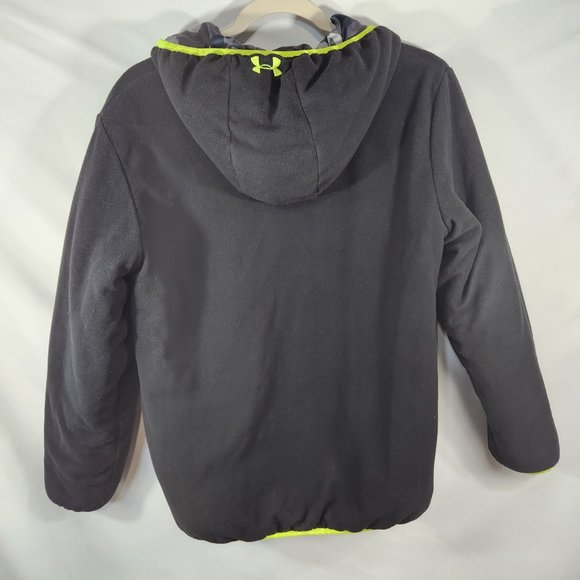 Under Armour Boy's Camo Fleece Reversable Winter Coat Skiing, Tubing Sledding - Picture 8 of 10